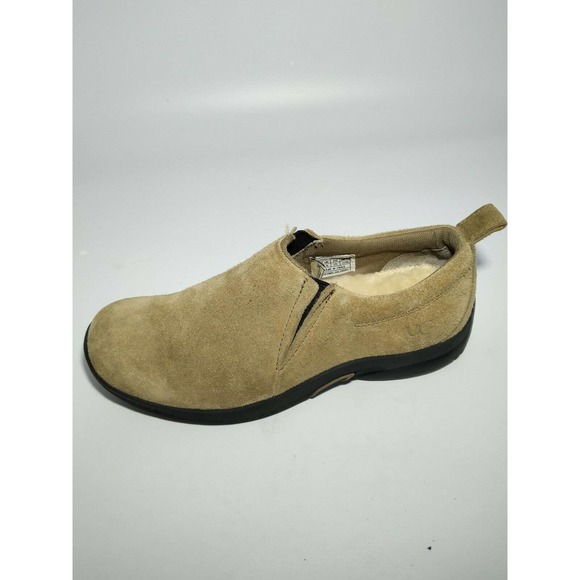 UGG S/N 5257 Women's Shearling Slip-On Taupe/Black Leather Shoe Size 5 - Picture 10 of 12